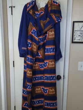 Blue Snickers Snuggie Robe